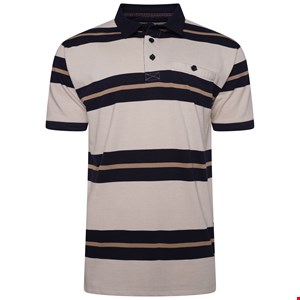 KAM Striped Rugby Polo